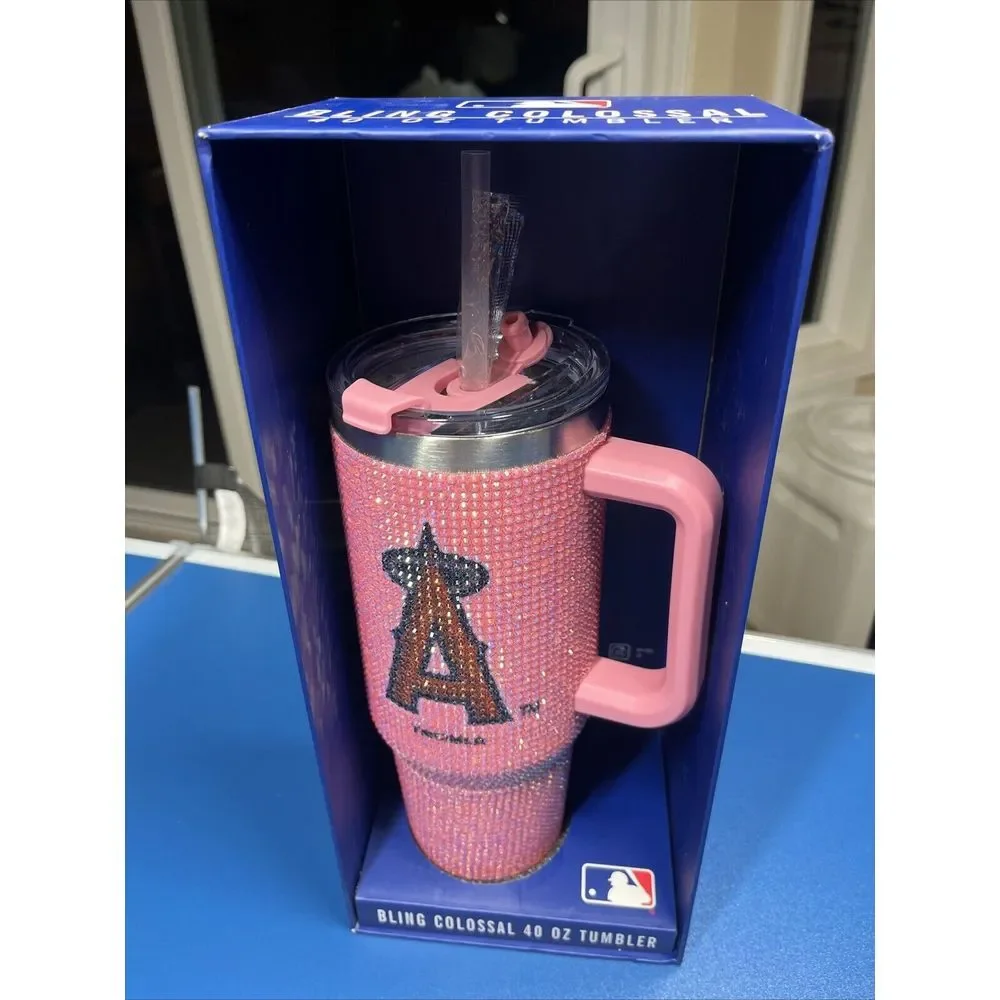 Bling Colossal 46oz Rhinestone Tumbler MLB Los Angeles Angels NIB‎ Mike trout